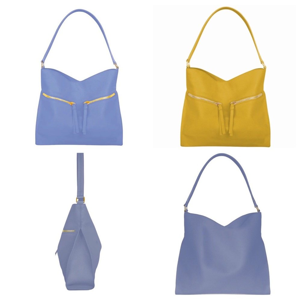 NEW! Tote Le Monde Geneva Tote (Genuine Leather) Two Colors Available (Shown)